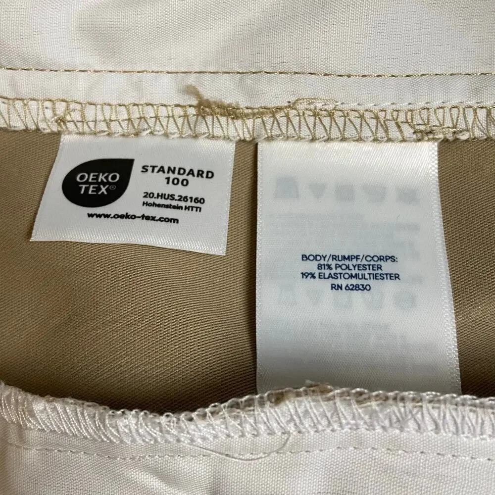 Lands’ End Men's Tan Khaki Flat Front Shorts Size 38